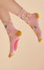 Powder - Tropical Flora Ankle Socks - Petal - SOC651