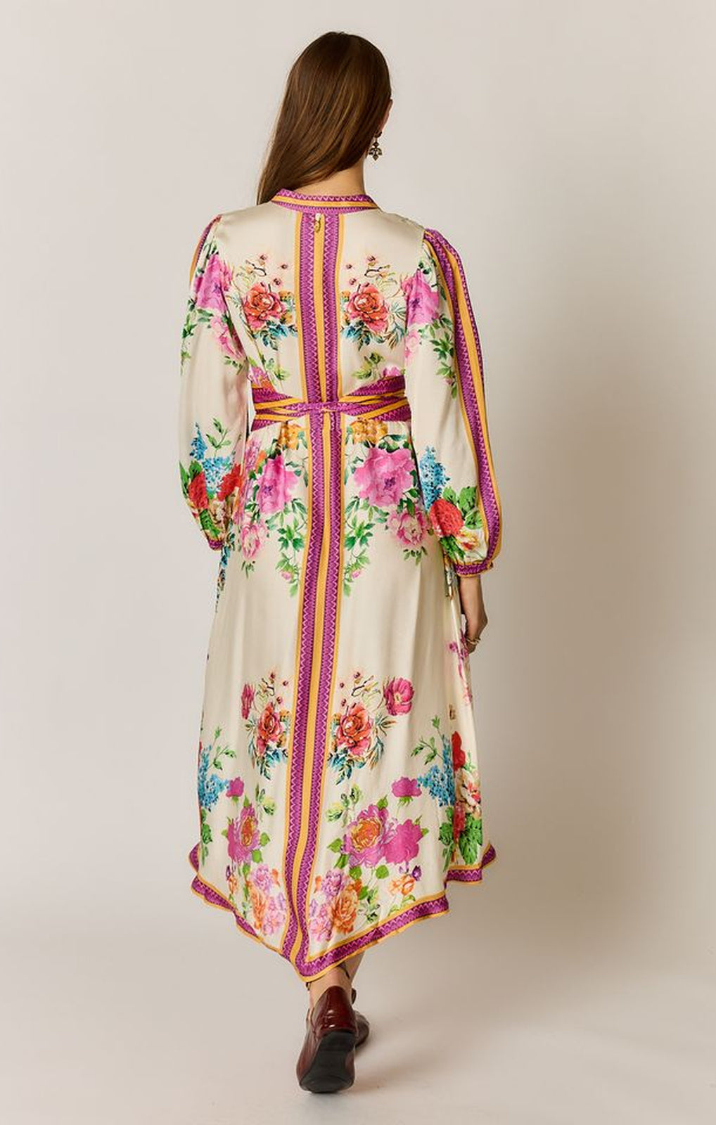 Ruby YaYa Liberte Maxi cream full-length front view – Princess Bazaar