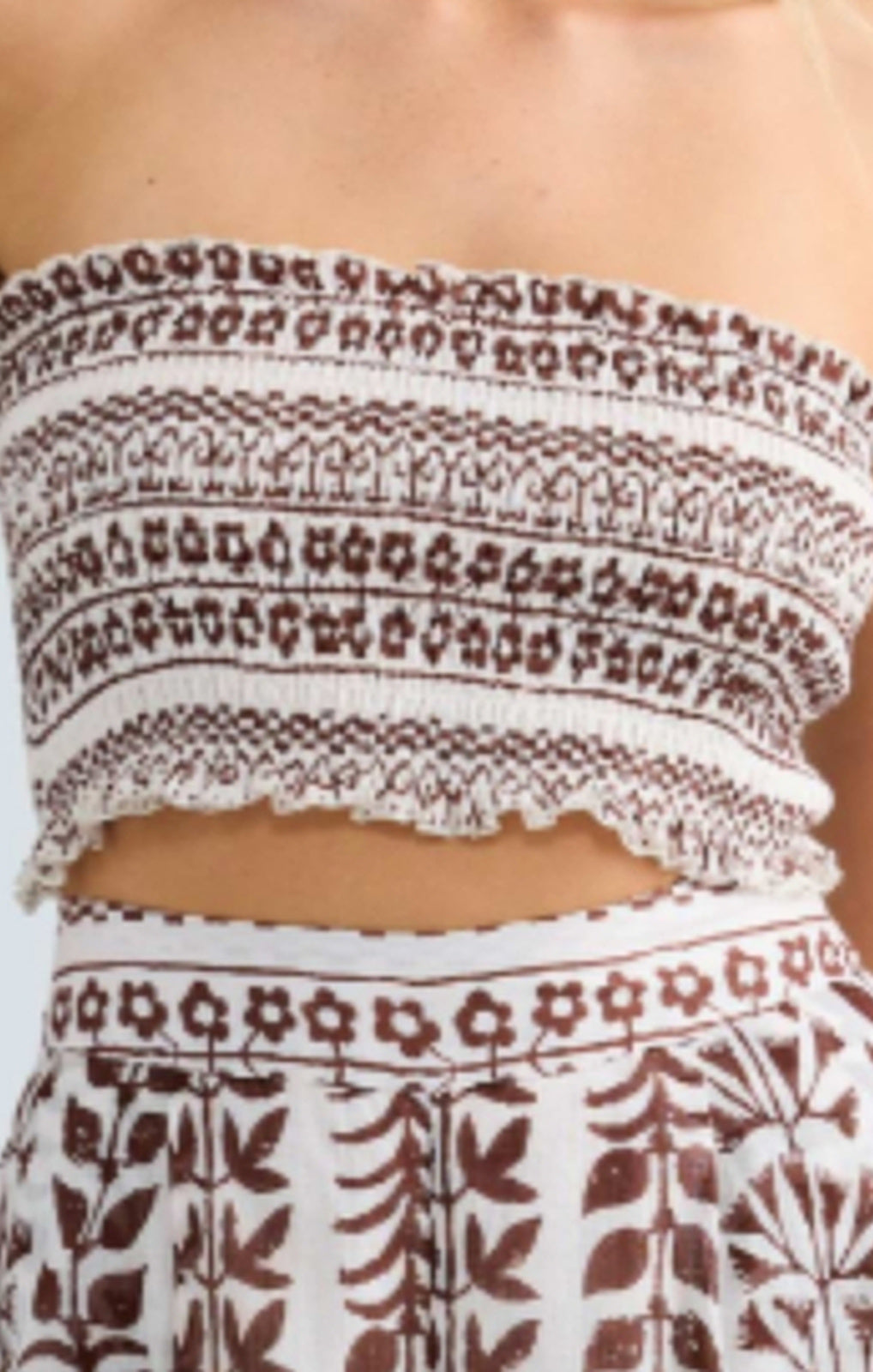 Talisman Phoenix Bandeau chocolate paro front view – Princess Bazaar