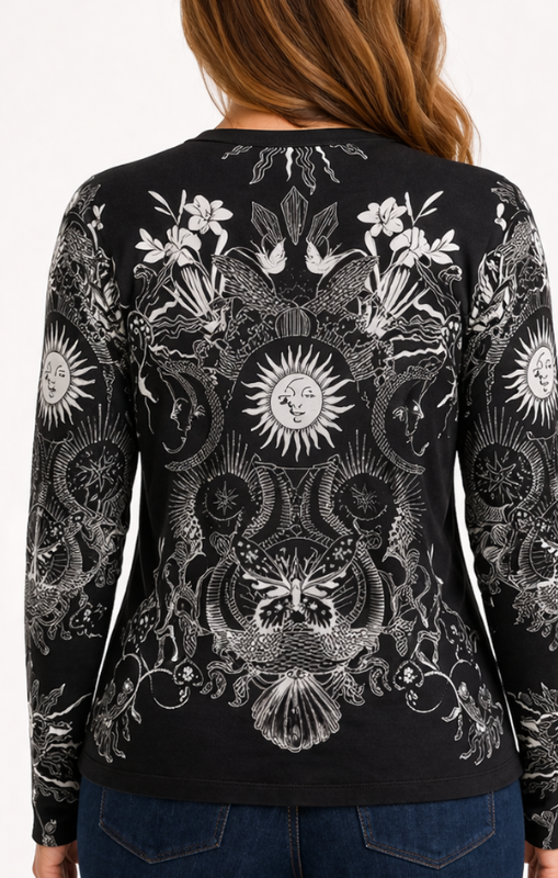 the janie favorite long sleeve boat neck krysallis T johnny was princess bazaar