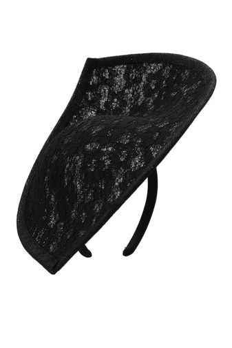 zadie fascinator in black morgan_taylor princess bazaar