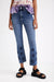 Desigual - Flared cropped jeans - 22SWDD25