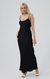 Daisy Says - Queen Bee Slip Dress Black Silky - Ds966-3 - LAST ONE