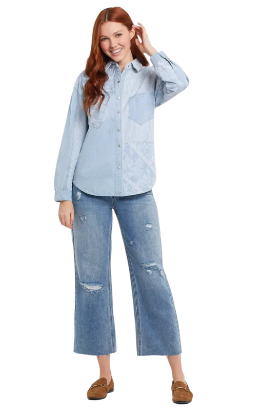 Tribal clearance jeans shirt