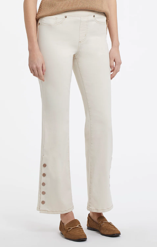 Tribal - Audrey - Flare Pull On Pant - 74910-2020W - Ecru - last one