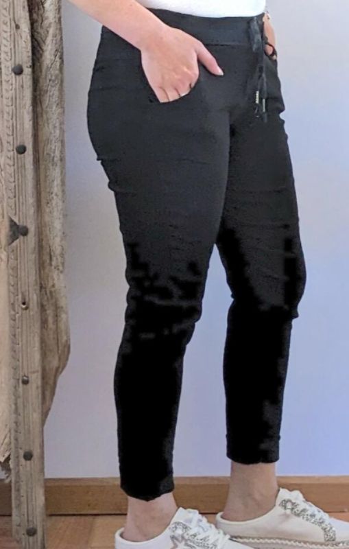 Harmonie - Black Jane Stretch Pants - HA-CL-9195 - LAST ONE