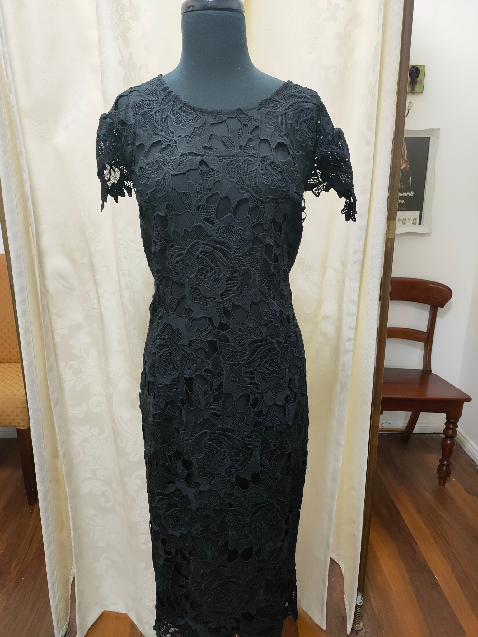 Outlet - Romance - Jolie Lace Dress Black- RD174002- Last One