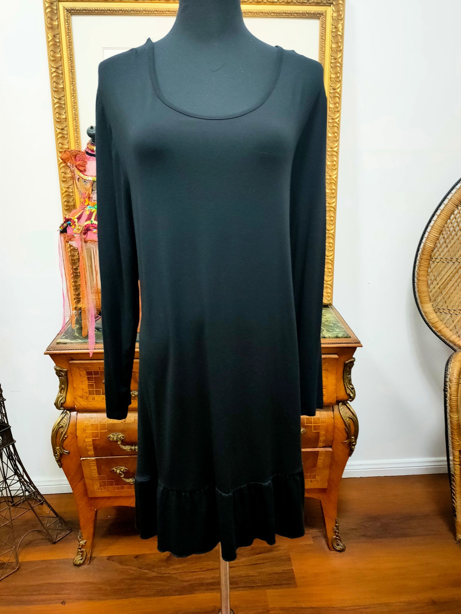 Outlet - CC - Black Tunic Dress - XCCTT14708