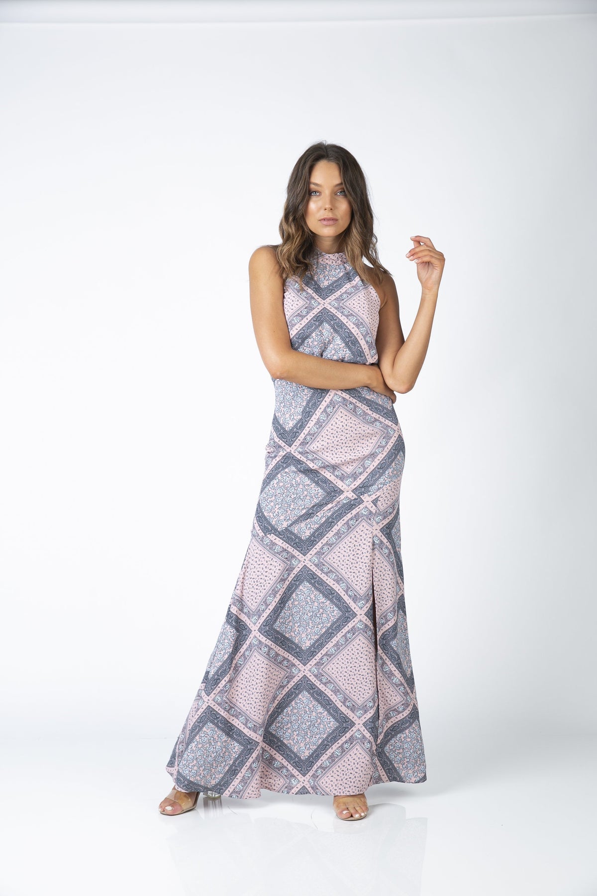 Outlet - Honey &amp; Beau - Party Maxi Paisley Pink - HM203010 - Last One