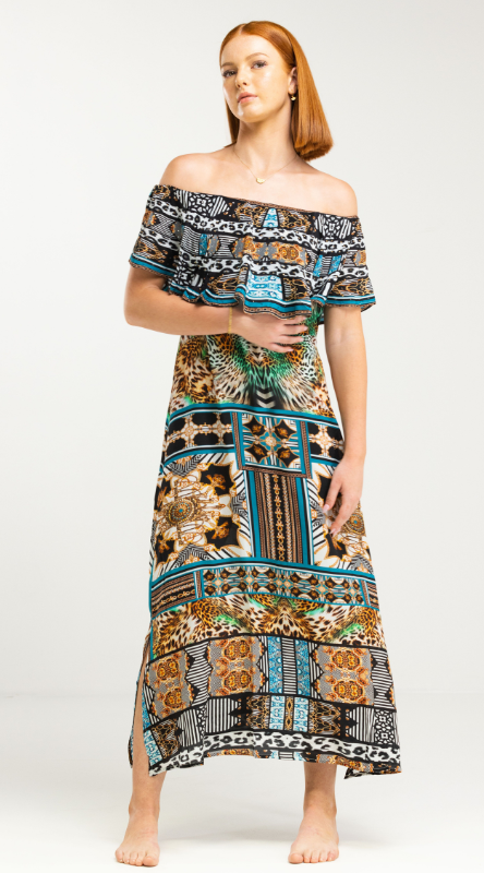 Inoa - Samsara Frill Neck Dress - last one