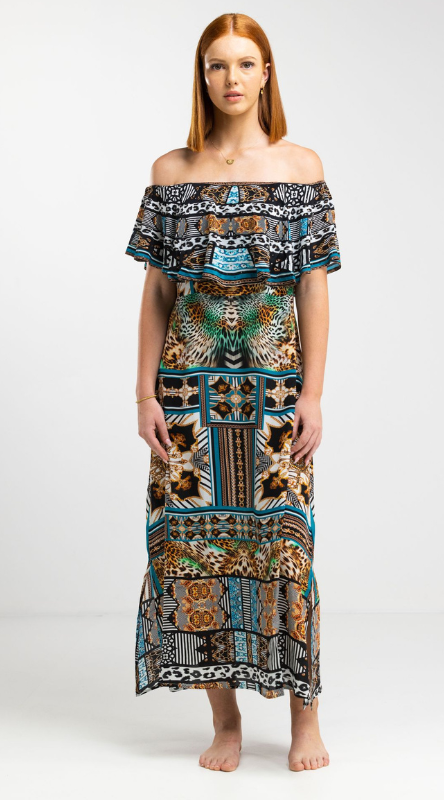 Inoa - Samsara Frill Neck Dress - last one