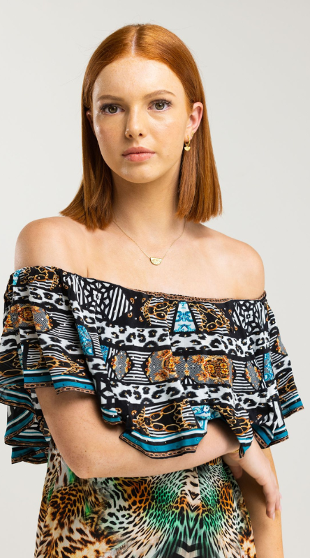 Inoa - Samsara Frill Neck Dress - last one