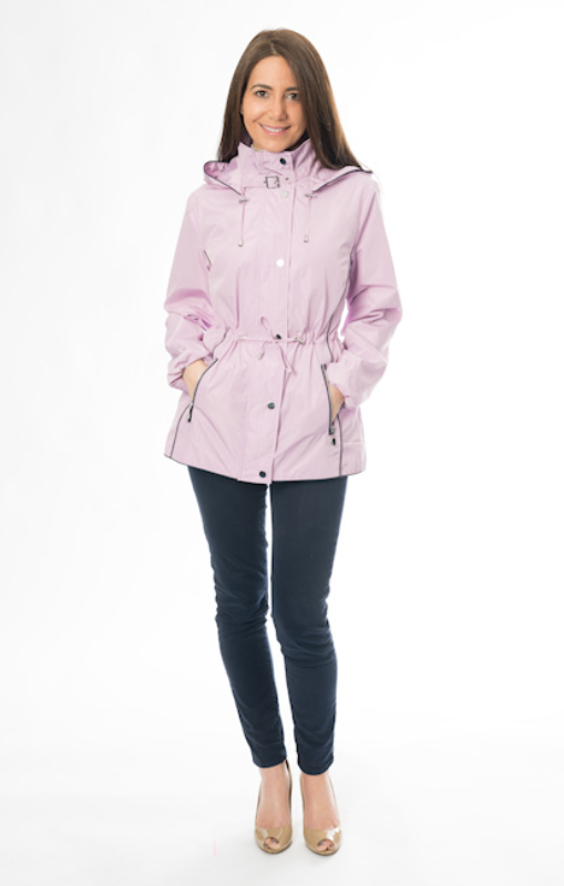 Sabena - Short Detailed Contrast Trim Jacket - Lilac - K633-W22