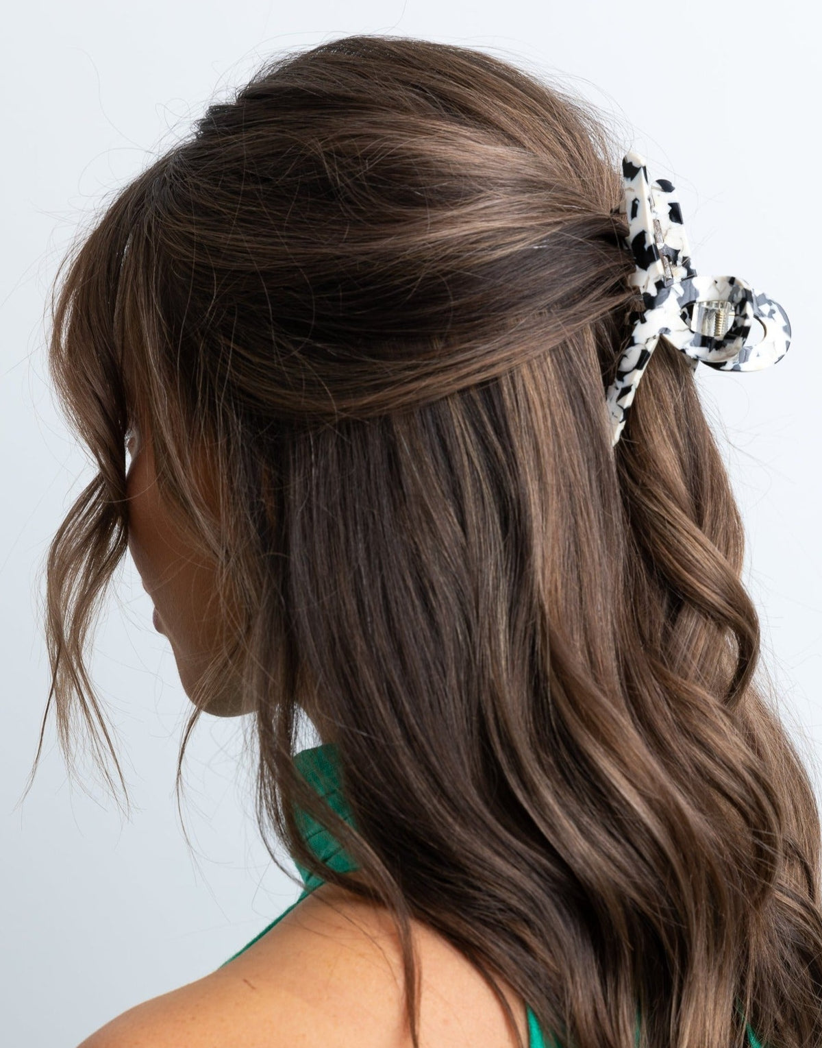 Roma Marble Hair Claw Black + White Holiday Trading Princess Bazaar